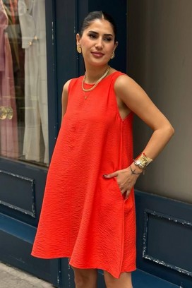 φόρεμα PURLEVA RED
