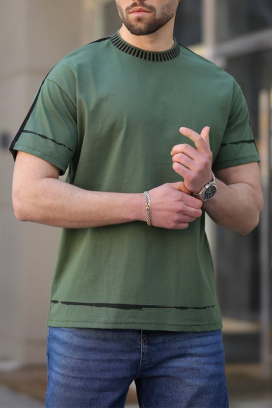 ανδρικό κοντομάνικο μπλουζάκι MERVORZO GREEN