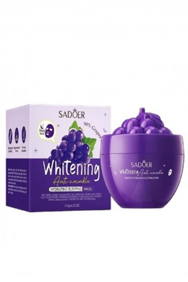 νυχτερινή μάσκα προσώπου SADOER Collagen Sleeping Mask GRAPE