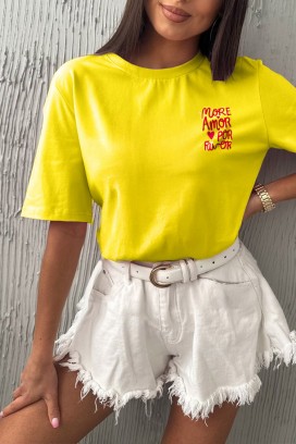 Tričko AMORE YELLOW