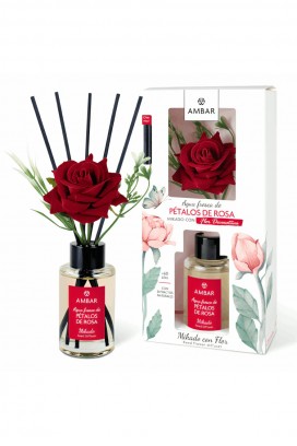 Vonné tyčinky s květinou AMBAR ROSA 75 ml