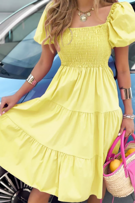 Šaty FEMETA YELLOW