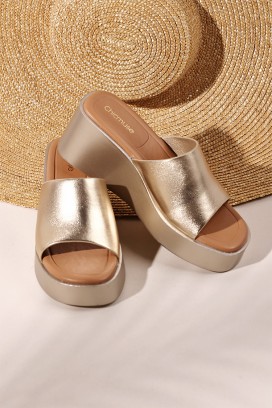 γυναικεία πέδιλα BROHELMA GOLD