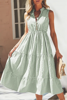 φόρεμα SIMERVA GREEN