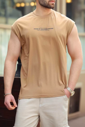 ανδρικό μπλουζάκι RELZAN BEIGE