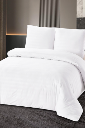 σετ κρεβατοκάμαρας KRONESA WHITE 160x200 cm βαμβακερό - 3 τεμάχια