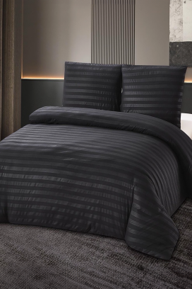 σετ κρεβατοκάμαρας KRONESA BLACK 160x200 cm βαμβακερό - 3 τεμάχια
