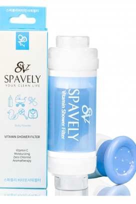 φίλτρο για ντους SPAVELY BABY POWDER με παιδική πούδρα