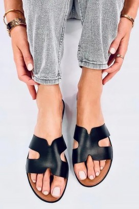 γυναικείες παντόφλες HERMESINA BLACK