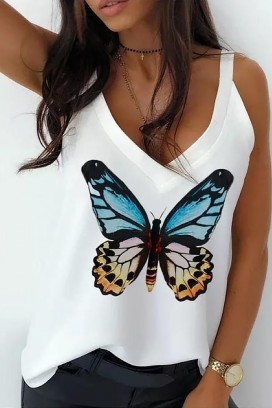 τοπ BUTTERFLANA WHITE