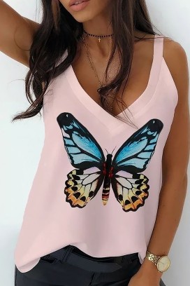 τοπ BUTTERFLANA PINK