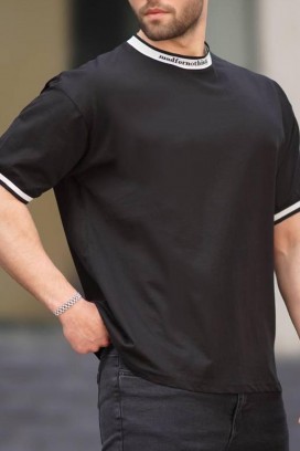 ανδρικό κοντομάνικο μπλουζάκι MERILZO BLACK