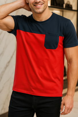 ανδρικό κοντομάνικο μπλουζάκι ROXO RED