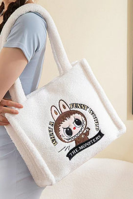 γυναικεία τσάντα LABUBU MONSTERS WHITE