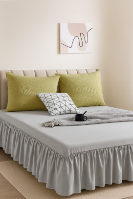 κάλυμμα κρεβατιού BENJILFA GREY 180х200 cm