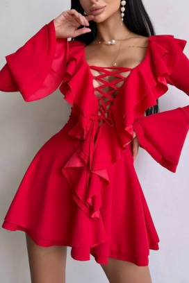 φόρεμα ZARMOLDA RED