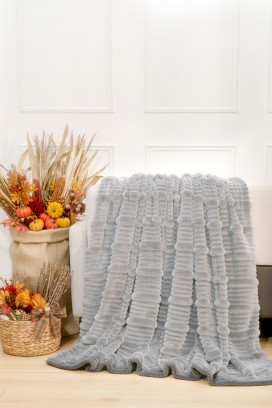 κουβέρτα JERLONDA LIGHT GREY 200x220 cm