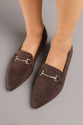 γυναικεία μοκασίνια SELMONJA BROWN
