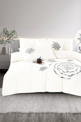 σετ κρεβατοκάμαρας BIOGELNA WHITE 200x220 cm βαμβακερό - 4 τεμ.