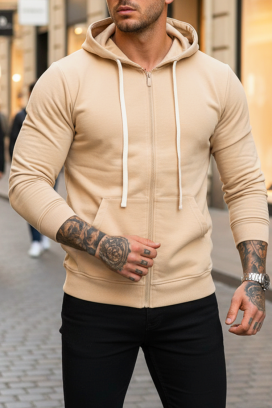 ανδρικό φούτερ VONTEZO BEIGE