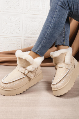 γυναικεία μποτάκια BLOMEGA BEIGE
