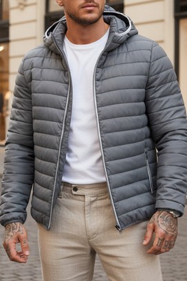 ανδρικό μπουφάν BERONGO GREY