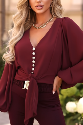 γυναικεία μπλούζα AMORZANA BORDO