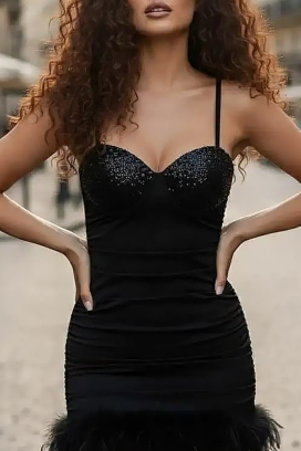 φόρεμα BELZINA BLACK
