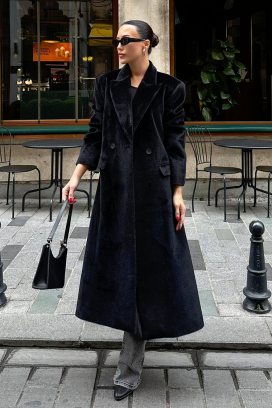 παλτό AGARONA BLACK
