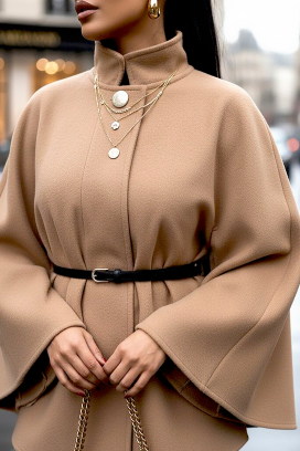 πόντσο POLPONZA BEIGE