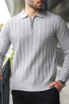 ανδρικό πουλόβερ MATELDO GREY