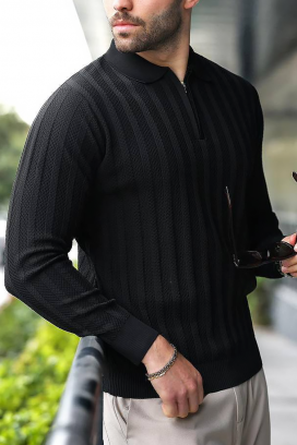 ανδρικό πουλόβερ MATELDO BLACK