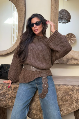 πουλόβερ LEVOLDA BROWN