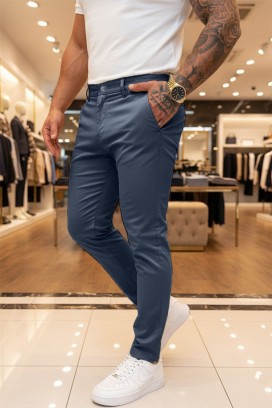 ανδρικό παντελόνι MALROVO NAVY