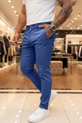 ανδρικό παντελόνι MALROVO BLUE