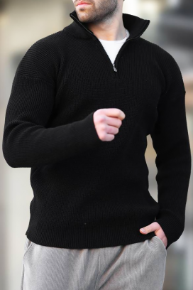 ανδρικό πουλόβερ RAJEZO BLACK