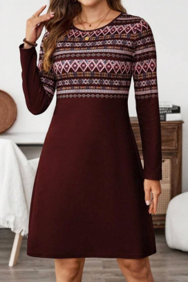 φόρεμα GLORDINZA BORDO