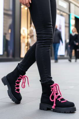 γυναικείες μπότες EMILSENA BLACK