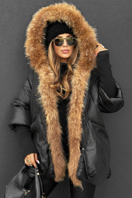 μπουφάν LAVRONZA BLACK