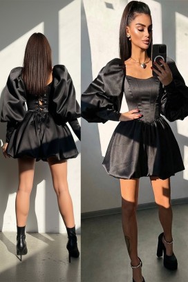 φόρεμα OGOYSTA BLACK