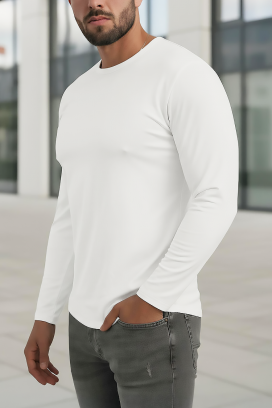 ανδρική μπλούζα GLOMERZO WHITE