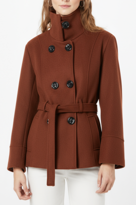 παλτό BLENZINA BROWN