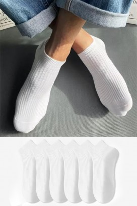 σετ από 6 ζευγάρια ανδρικές κάλτσες ZIMOLO WHITE