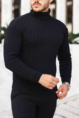 ανδρικό πουλόβερ RACHERO BLACK