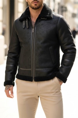 ανδρικό μπουφάν HALMAN BLACK