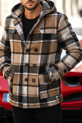 ανδρικό παλτό STERFO BEIGE