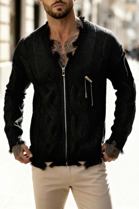 ανδρική ζακέτα JOLZERO BLACK