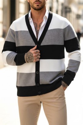 ανδρική ζακέτα LOBRELO GREY