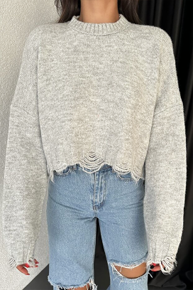 πουλόβερ NEVRINZA GREY