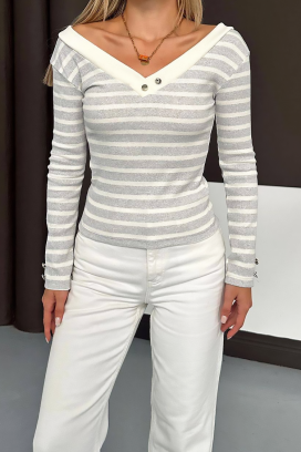 γυναικεία μπλούζα FLEONZA GREY